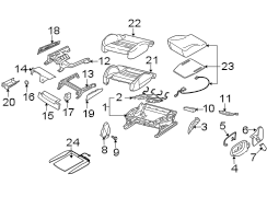 SEATS & TRACKS. FRONT SEAT COMPONENTS.