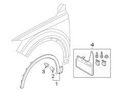 Fender. Exterior trim.