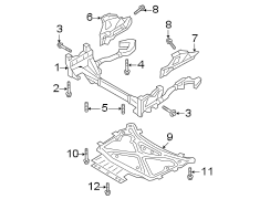 Front suspension. Suspension mounting.