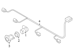 Front bumper & grille. Electrical components. (1/1)