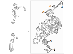 Engine / transaxle. Turbocharger & components. (1/1)