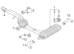 Exhaust System Hanger Bracket (Front)