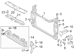 RADIATOR SUPPORT.