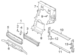 RADIATOR SUPPORT. DUCTS.