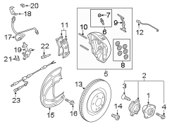 FRONT SUSPENSION. BRAKE COMPONENTS.