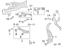 FRONT SUSPENSION. SUSPENSION COMPONENTS.