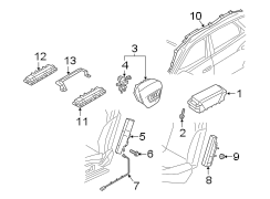 RESTRAINT SYSTEMS. AIR BAG COMPONENTS. (1/1)