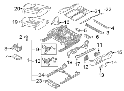 SEATS & TRACKS. FRONT SEAT COMPONENTS.