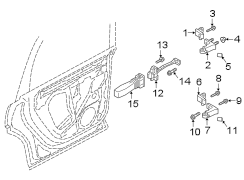 REAR DOOR. LOCK & HARDWARE. (1/1)