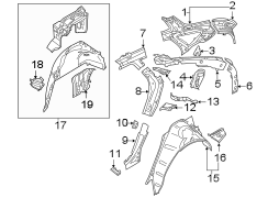 Quarter Panel (Front, Rear, Upper)