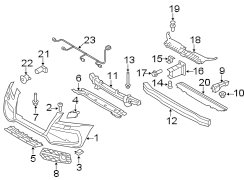 FRONT BUMPER & GRILLE. BUMPER & COMPONENTS.