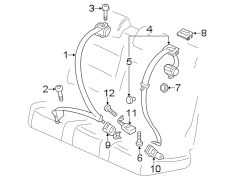 RESTRAINT SYSTEMS. REAR SEAT BELTS.