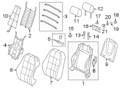 SEATS & TRACKS. FRONT SEAT COMPONENTS.