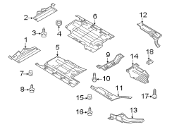 PILLARS. ROCKER & FLOOR. UNDER COVER & SPLASH SHIELDS.