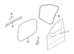 FRONT DOOR. DOOR & COMPONENTS.