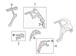 QUARTER PANEL. INNER STRUCTURE.