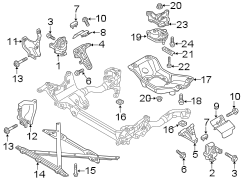 ENGINE / TRANSAXLE. ENGINE & TRANS MOUNTING.