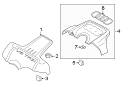 ENGINE / TRANSAXLE. ENGINE APPEARANCE COVER.