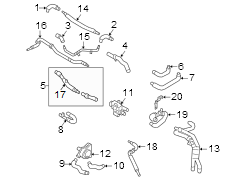 Engine Coolant Pipe (Front)