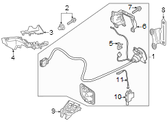 Drive Motor Battery Pack Charging Port Door Release Actuator