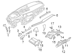 Instrument Panel Trim Panel (Lower)