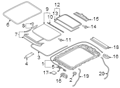 Sunroof Glass (Front, Rear)