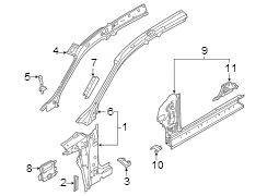 Body A - Pillar Baffle Plate. Deadener. Outer hinge Pillar Insulator. Baffle used in the.