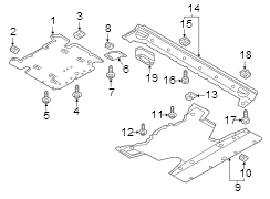 Floor Pan Splash Shield (Front)