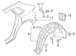 Quarter Panel Splash Shield