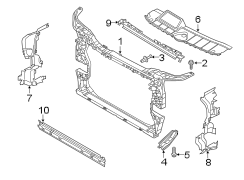 Radiator support.