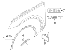 FENDER. EXTERIOR TRIM.