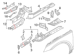 FENDER. STRUCTURAL COMPONENTS & RAILS.