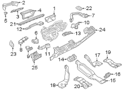 Windshield Defroster Nozzle (Upper)