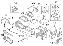 Console Trim Panel (Rear)