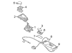 CONSOLE. SHIFTER HOUSING.