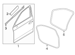 FRONT DOOR. DOOR & COMPONENTS.