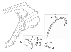 Quarter panel. Exterior trim.