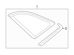 QUARTER PANEL. GLASS.