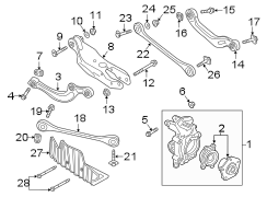 REAR SUSPENSION. SUSPENSION COMPONENTS.