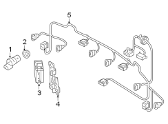 Rear bumper. Electrical components.