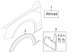 FENDER. EXTERIOR TRIM.