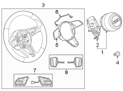 Steering wheel & trim.