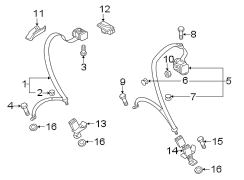 RESTRAINT SYSTEMS. REAR SEAT BELTS.