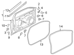 FRONT DOOR. DOOR & COMPONENTS.