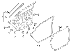 REAR DOOR. DOOR & COMPONENTS.