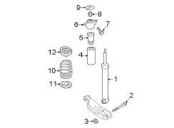 REAR SUSPENSION. SHOCKS & COMPONENTS.