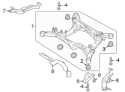 REAR SUSPENSION. SUSPENSION MOUNTING.