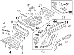 REAR BODY & FLOOR. FLOOR & RAILS.