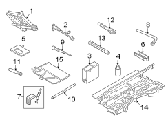 REAR BODY & FLOOR. JACK & COMPONENTS.