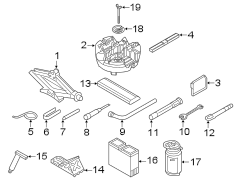 REAR BODY & FLOOR. JACK & COMPONENTS.